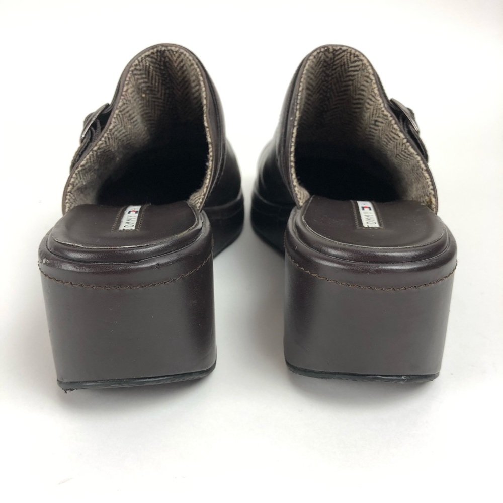 Tommy Hilfiger Womens Leather Backless Clog Shoes - Picture 6 of 8